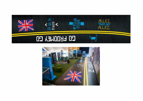 Team Sky tour de France, teram ride area.